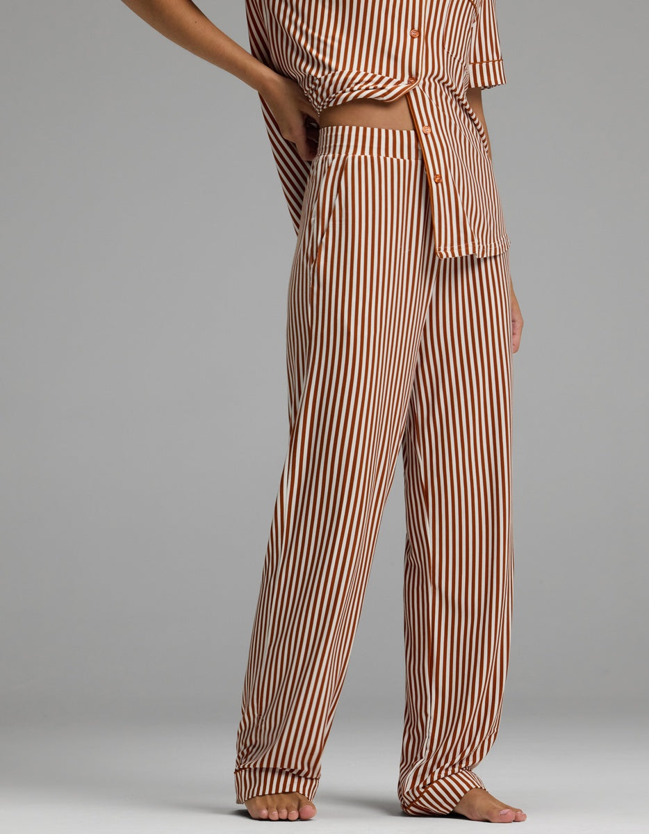 Women's Bamboo Stretch-Knit Pajama Pant (Collective) in pink | Cozy Earth