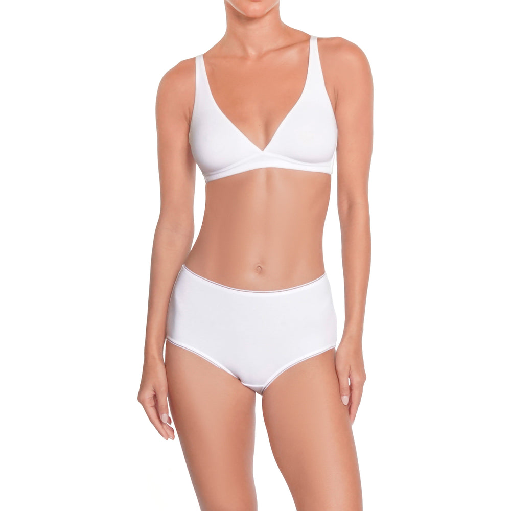 🌿BIO -B1 Organic Cotton Wireless Bralette in black | huit-lingerie