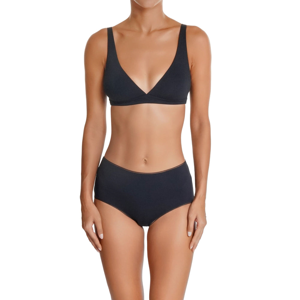 🌿BIO-J41 Organic Cotton Brief in black | huit-lingerie