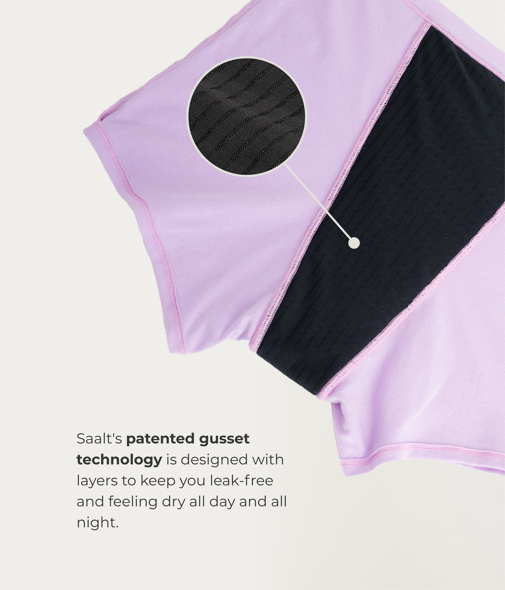 Leakproof Cotton Sleep Short in beige | Saalt