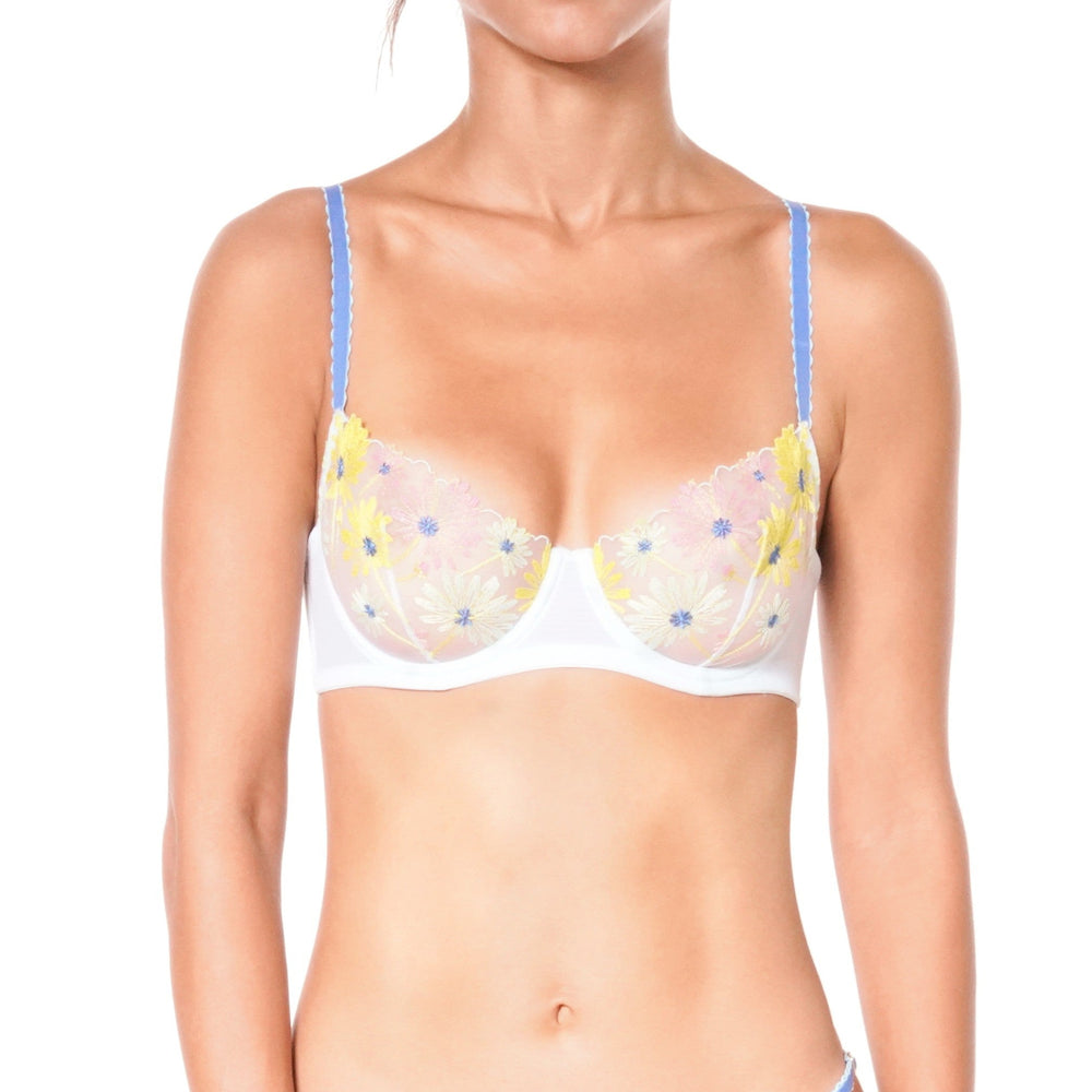 Danse des Fleurs Underwire in white | huit-lingerie