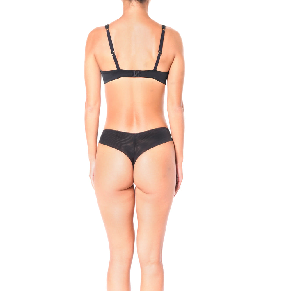 Claire de Lune Padded Underwire in black | huit-lingerie