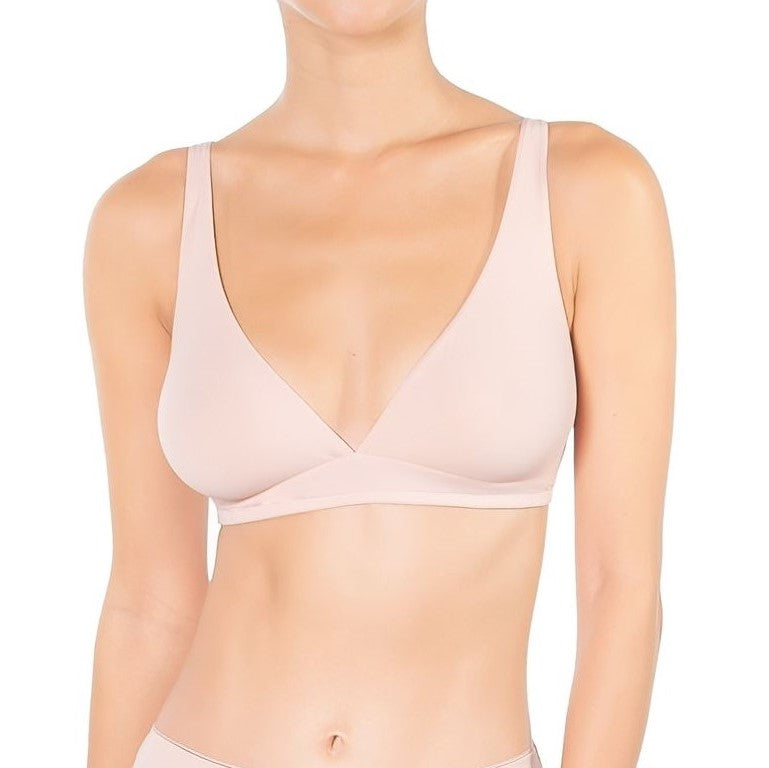 ☁️ FOS-B1-Lightweight Microfiber - Wireless Bralette in pink | huit-lingerie