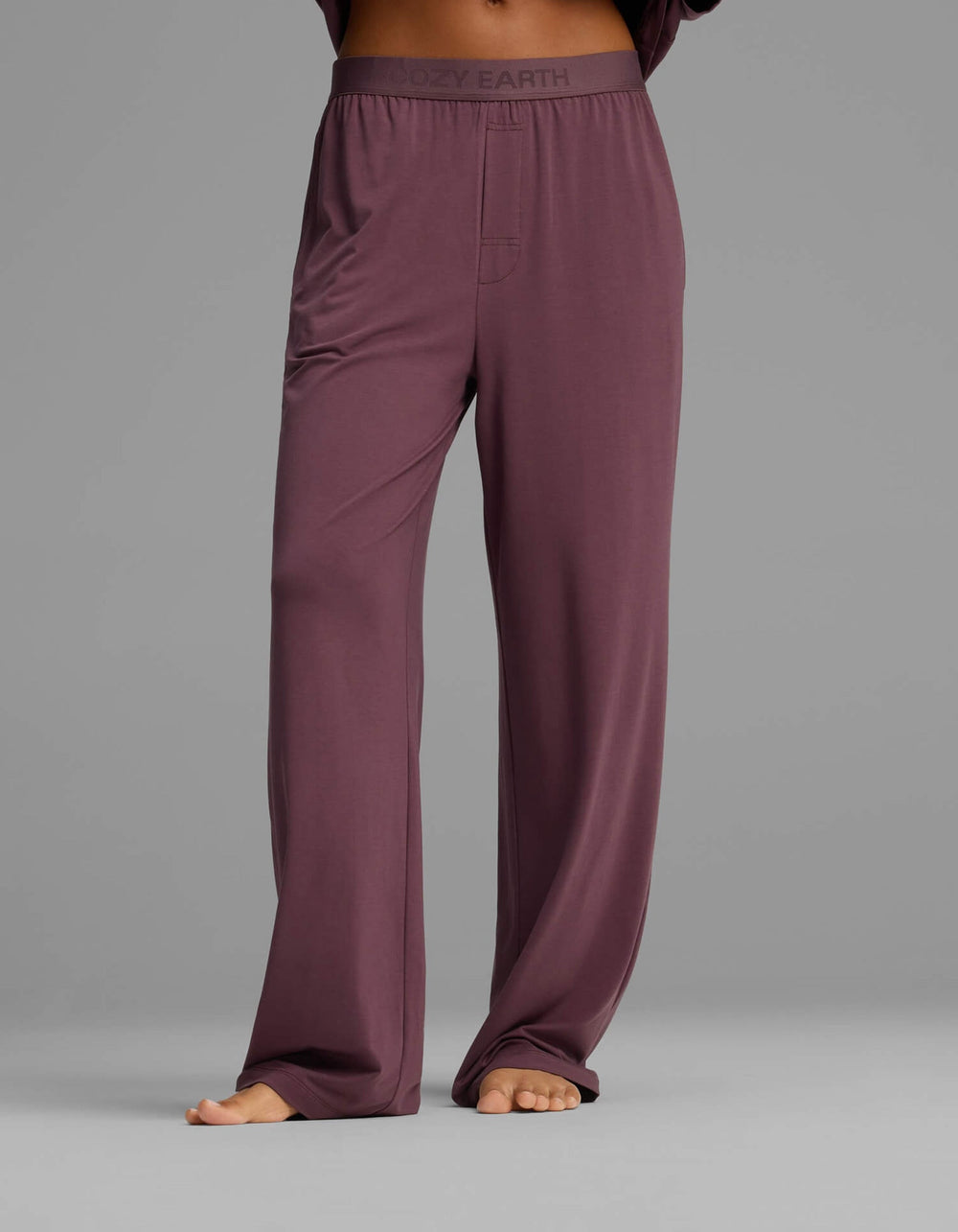 Women's First Layer Pajama Short Sleeve Tee & Pajama Pant Set in beige | Cozy Earth