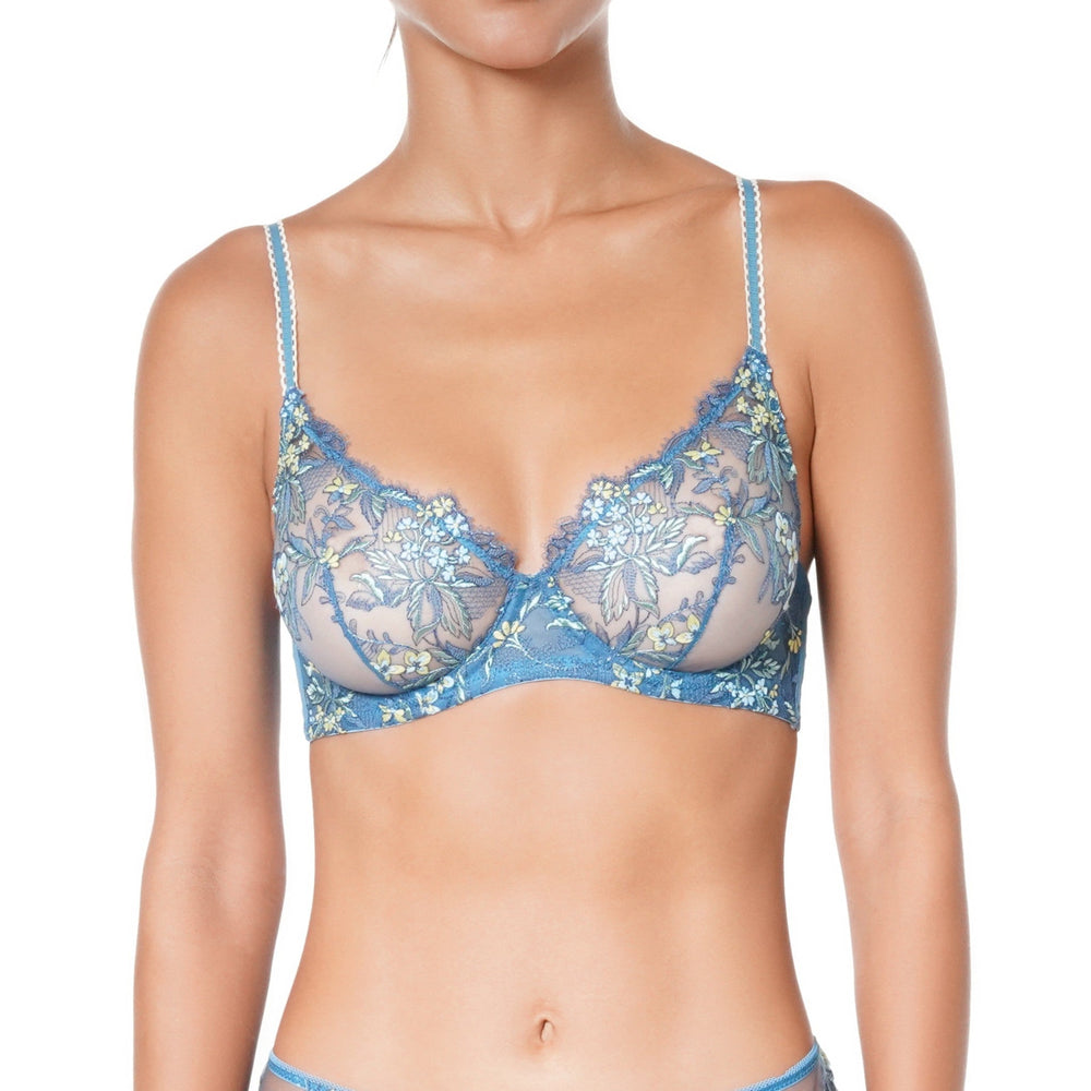 Flirt d'ete Underwire in blue | huit-lingerie