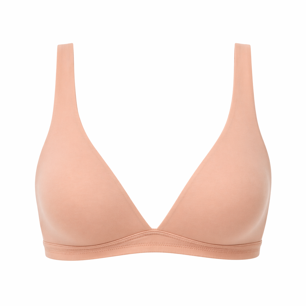 ☁️ FOS-B1-Lightweight Microfiber - Wireless Bralette in pink | huit-lingerie