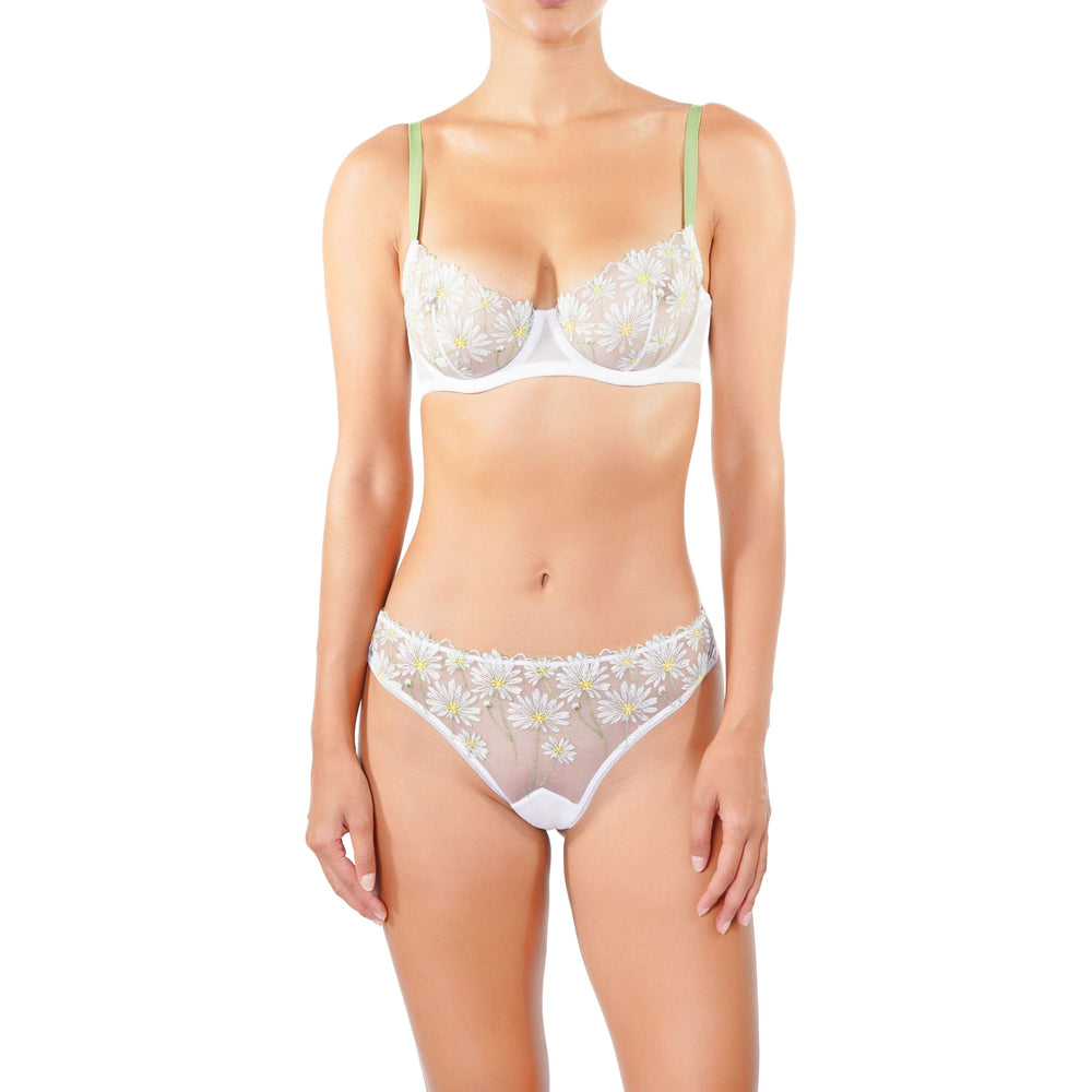 Danse des Fleurs - Underwire in white | huit-lingerie