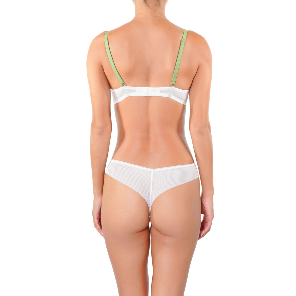 Danse des Fleurs - Underwire in white | huit-lingerie