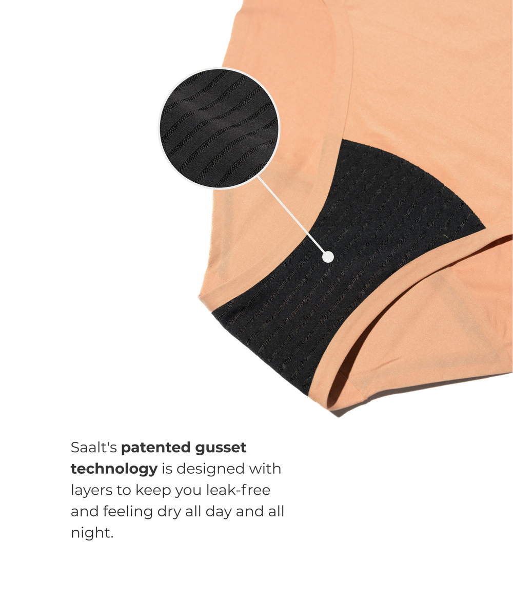 Leakproof Seamless High Waist in black | Saalt