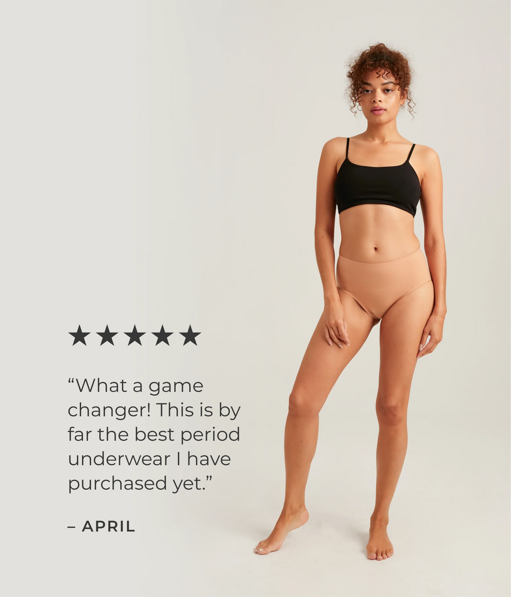 Leakproof Seamless High Waist in black | Saalt