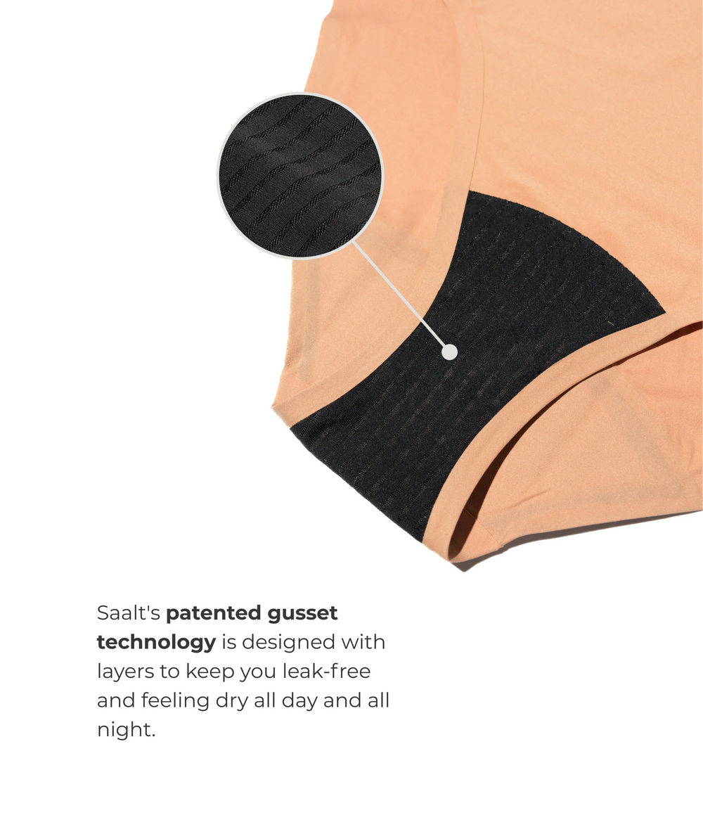Leakproof Seamless High Waist in black | Saalt