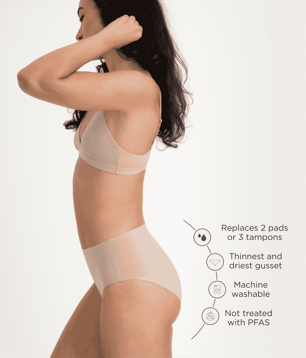 Leakproof Seamless High Waist in black | Saalt