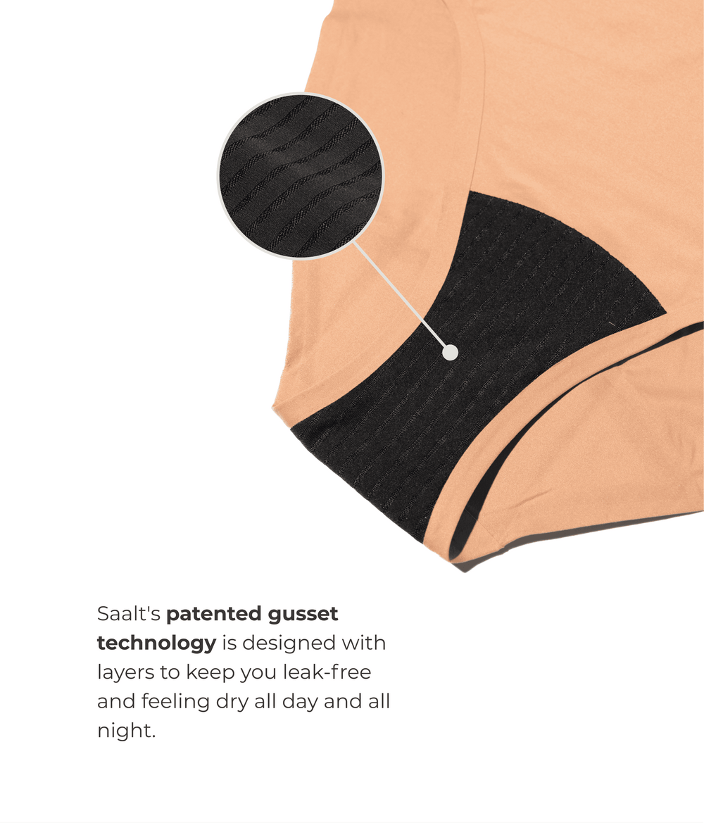 Leakproof Seamless High Waist in black | Saalt