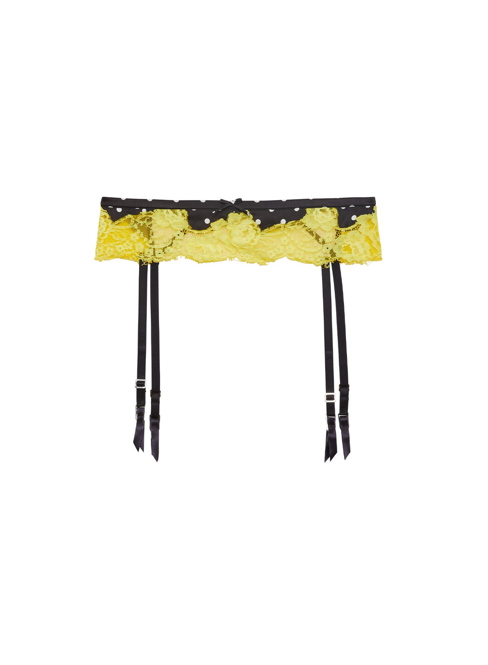 Fleur du Mal Juliet Lace Garter Belt in black