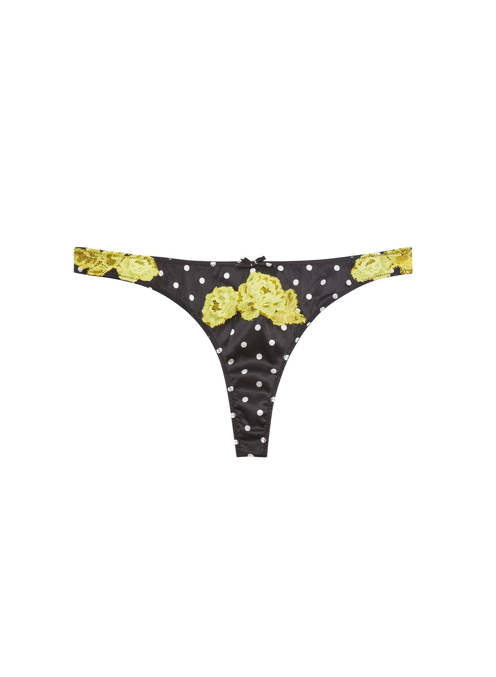 Fleur du Mal Juliet Lace Thong in black