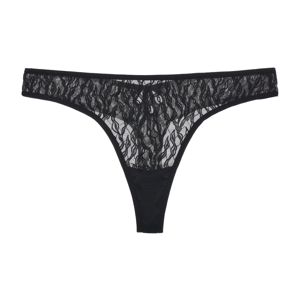 Julie Everyday Lace Thong in blue | Amour d'Agnette