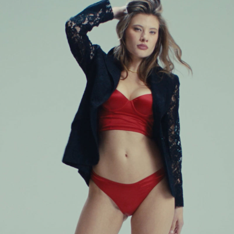 Naga Bodysuit In Red On Sale