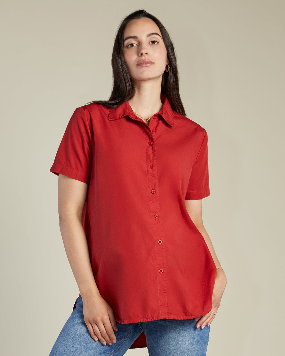 A Pea In the Pod Aspire Woven Top in black