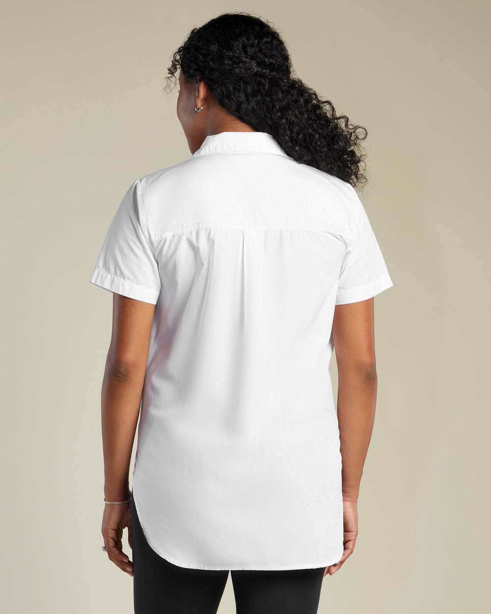 A Pea In the Pod Aspire Woven Top in white