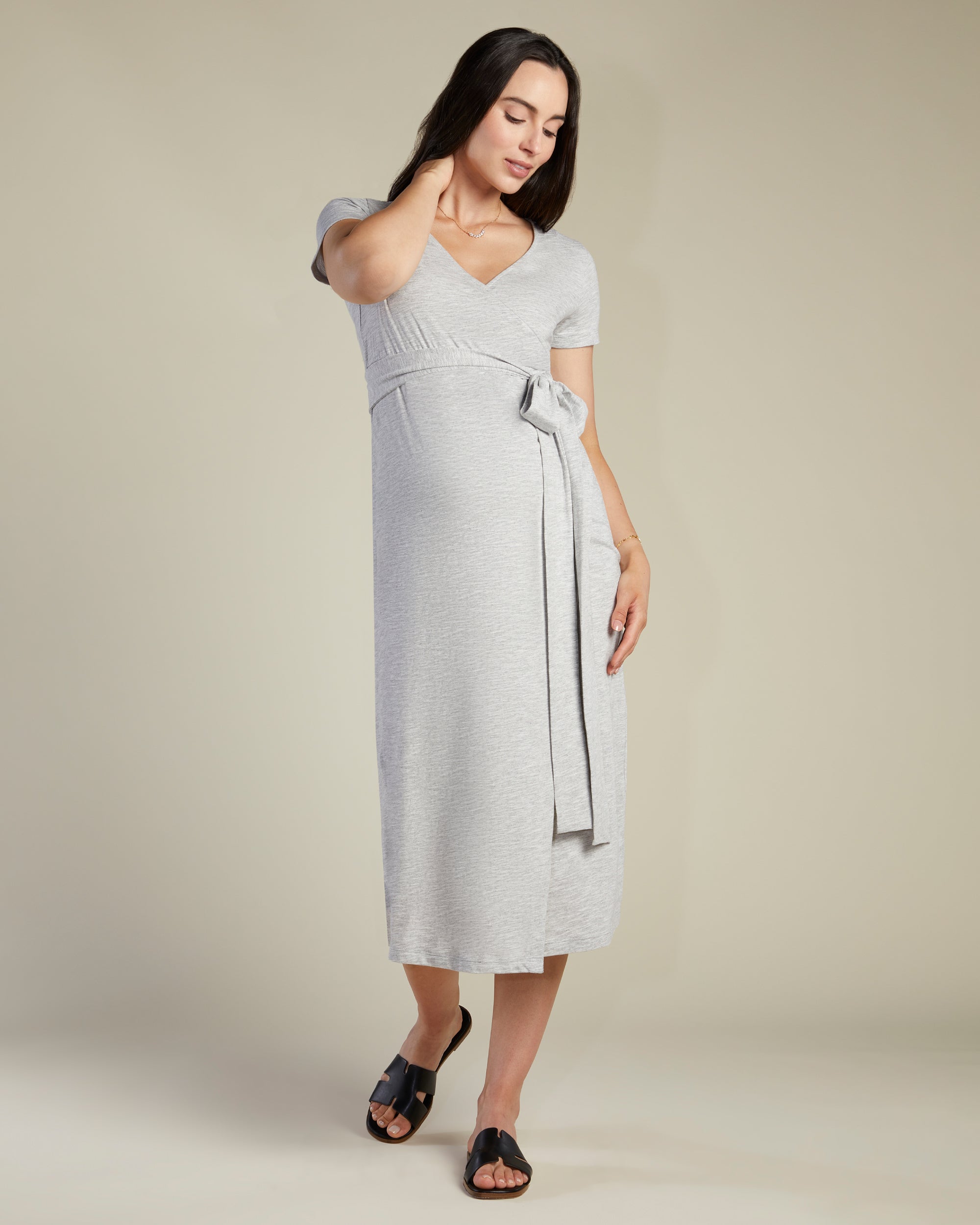 Willow Short Sleeve Wrap Maxi Dress