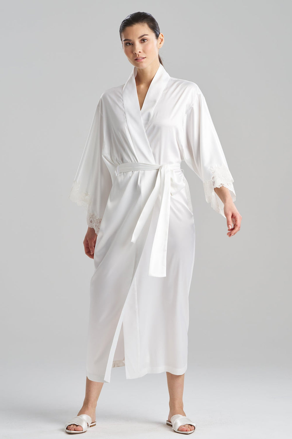 Peony Glamour Robe in white | Natori