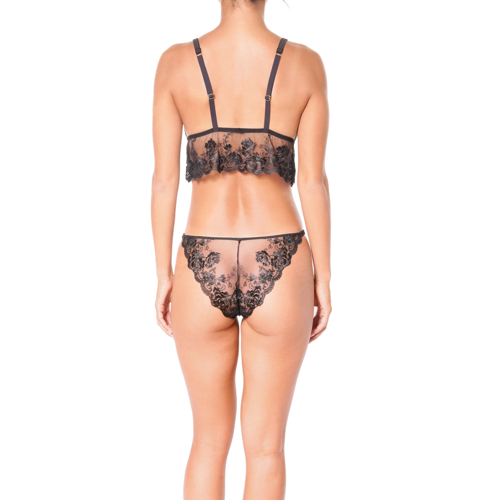 Claire de Lune Bralette in black | huit-lingerie