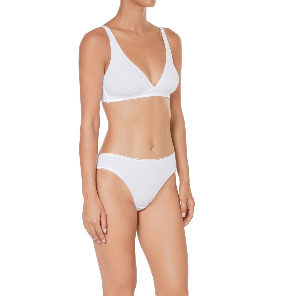 🌿BIO -B1 Organic Cotton Wireless Bralette in black | huit-lingerie