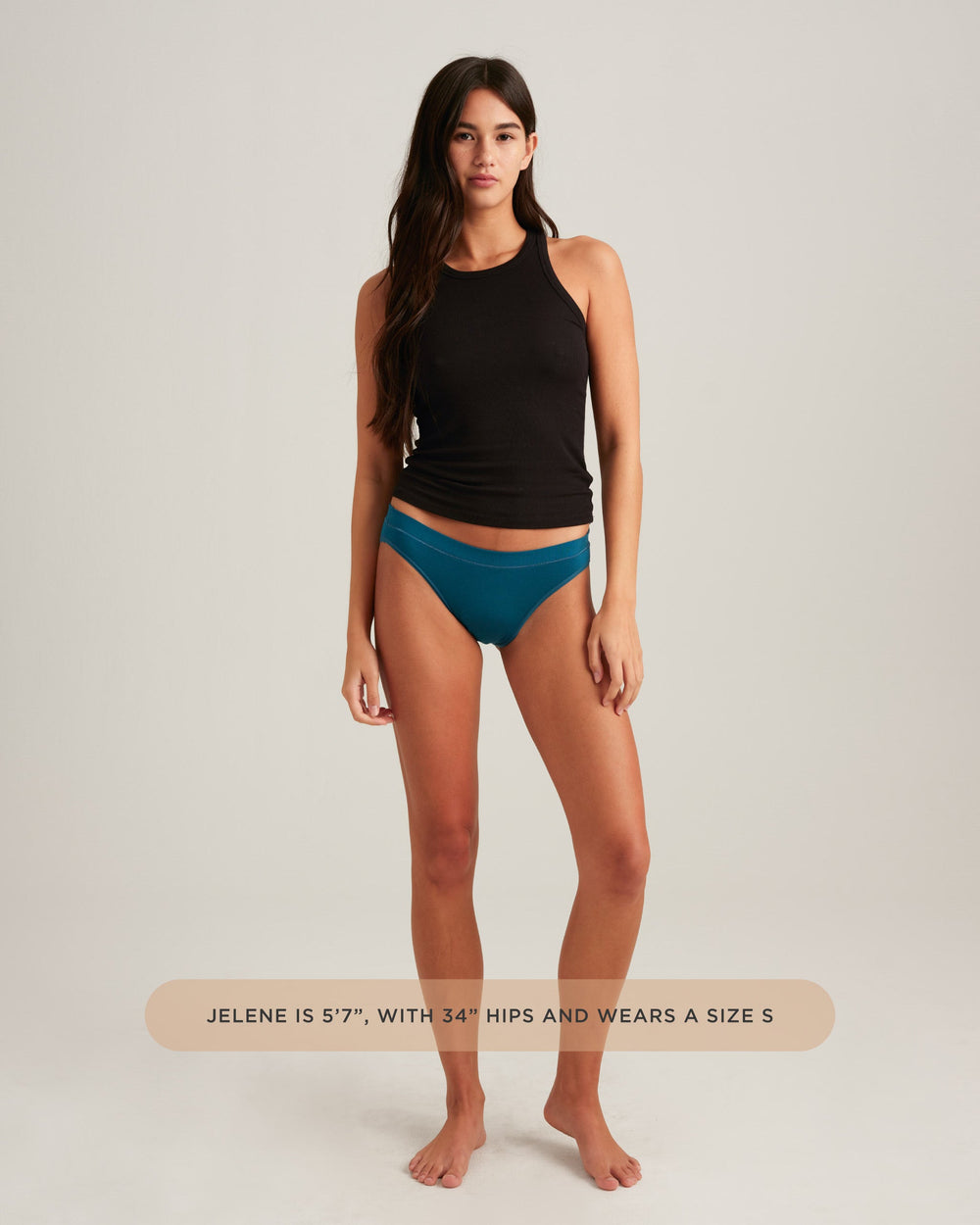Leakproof Comfort Bikini in black | Saalt