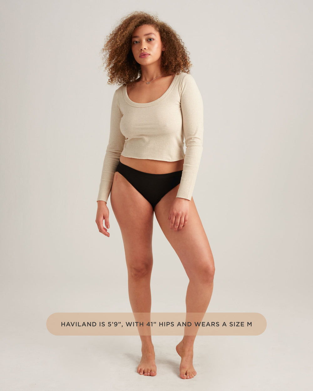 Leakproof Comfort Bikini in black | Saalt