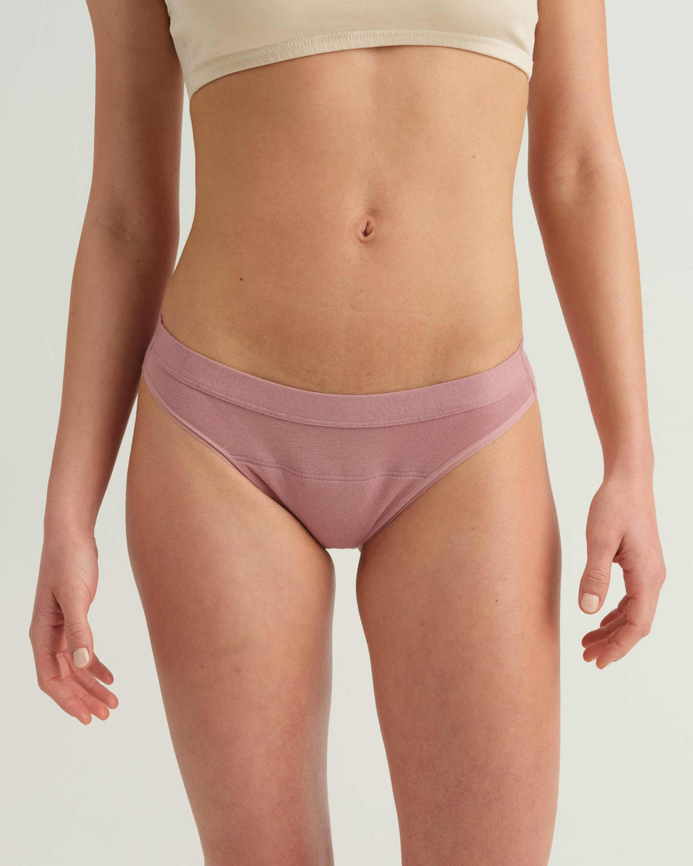 Leakproof Cotton Bikini in black | Saalt