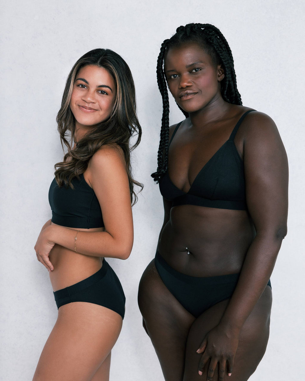 Leakproof Cotton Bikini in black | Saalt