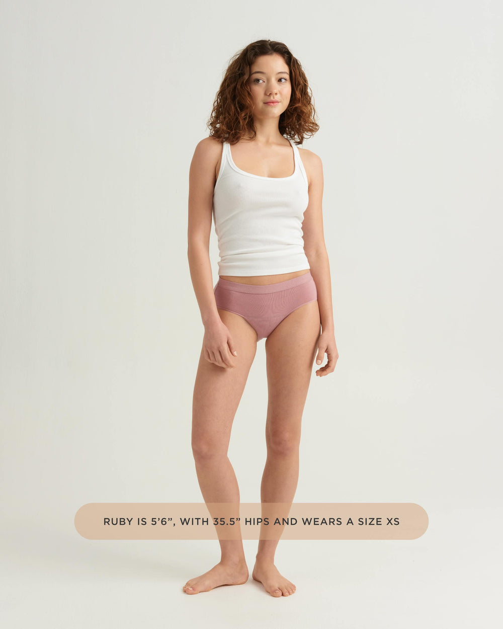 Leakproof Cotton Brief in beige | Saalt