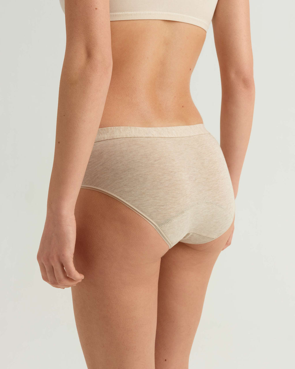 Leakproof Cotton Brief in beige | Saalt