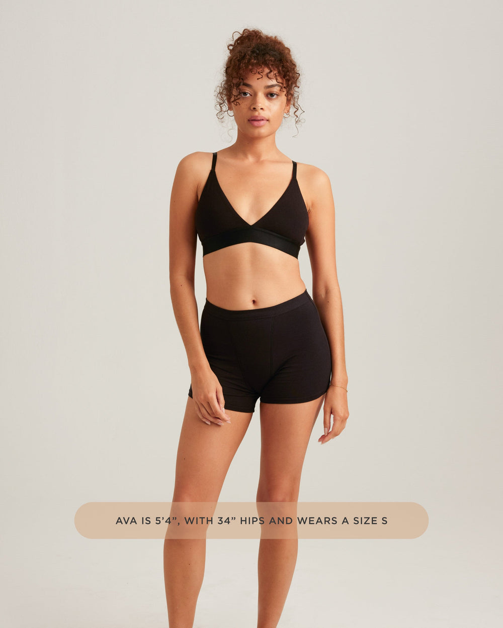 Leakproof Cotton Sleep Short in beige | Saalt