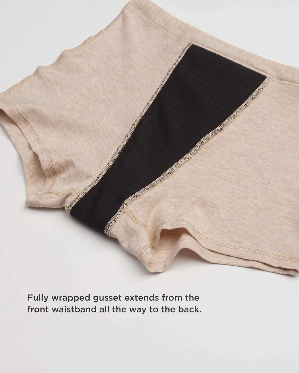 Leakproof Cotton Sleep Short in beige | Saalt