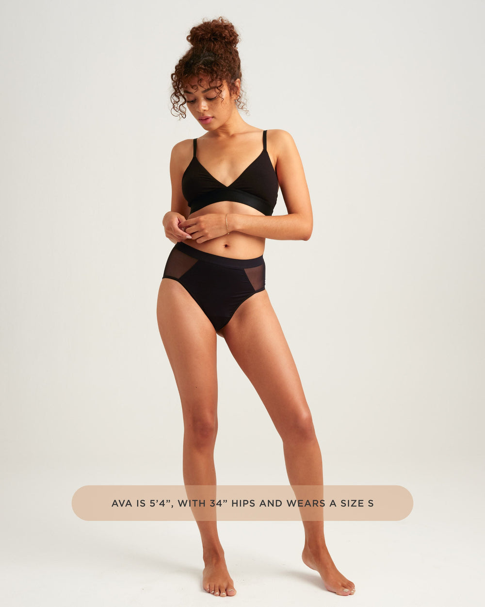 Leakproof French Cut High Waist in black | Saalt