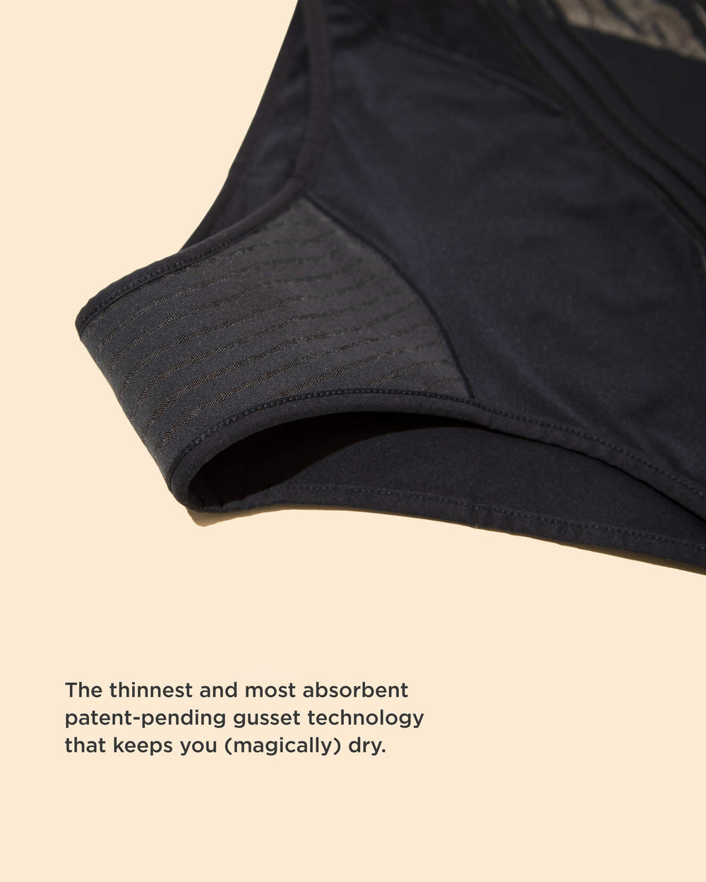 Leakproof Mesh Hipster in black | Saalt