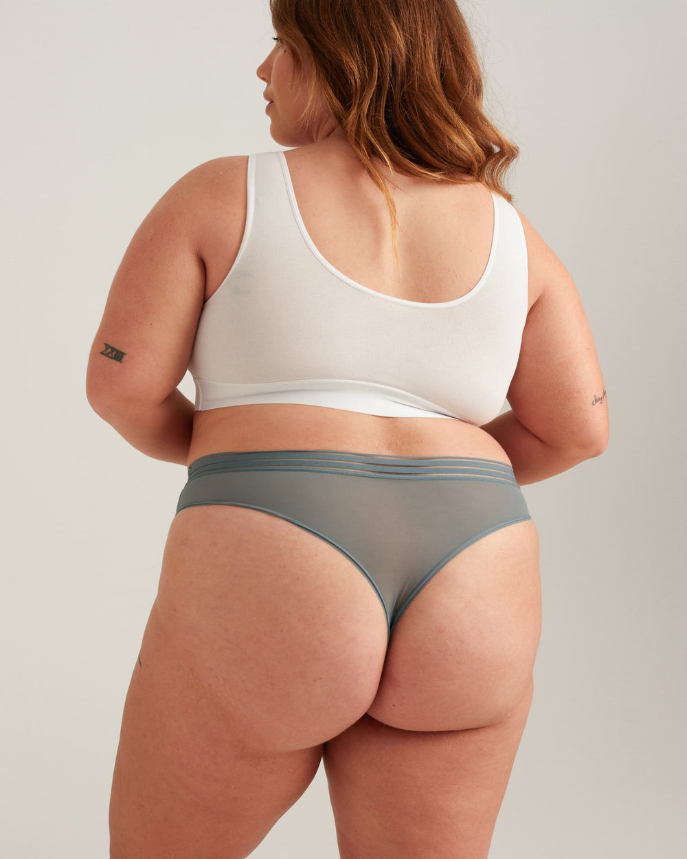 Leakproof Mesh Thong in black | Saalt