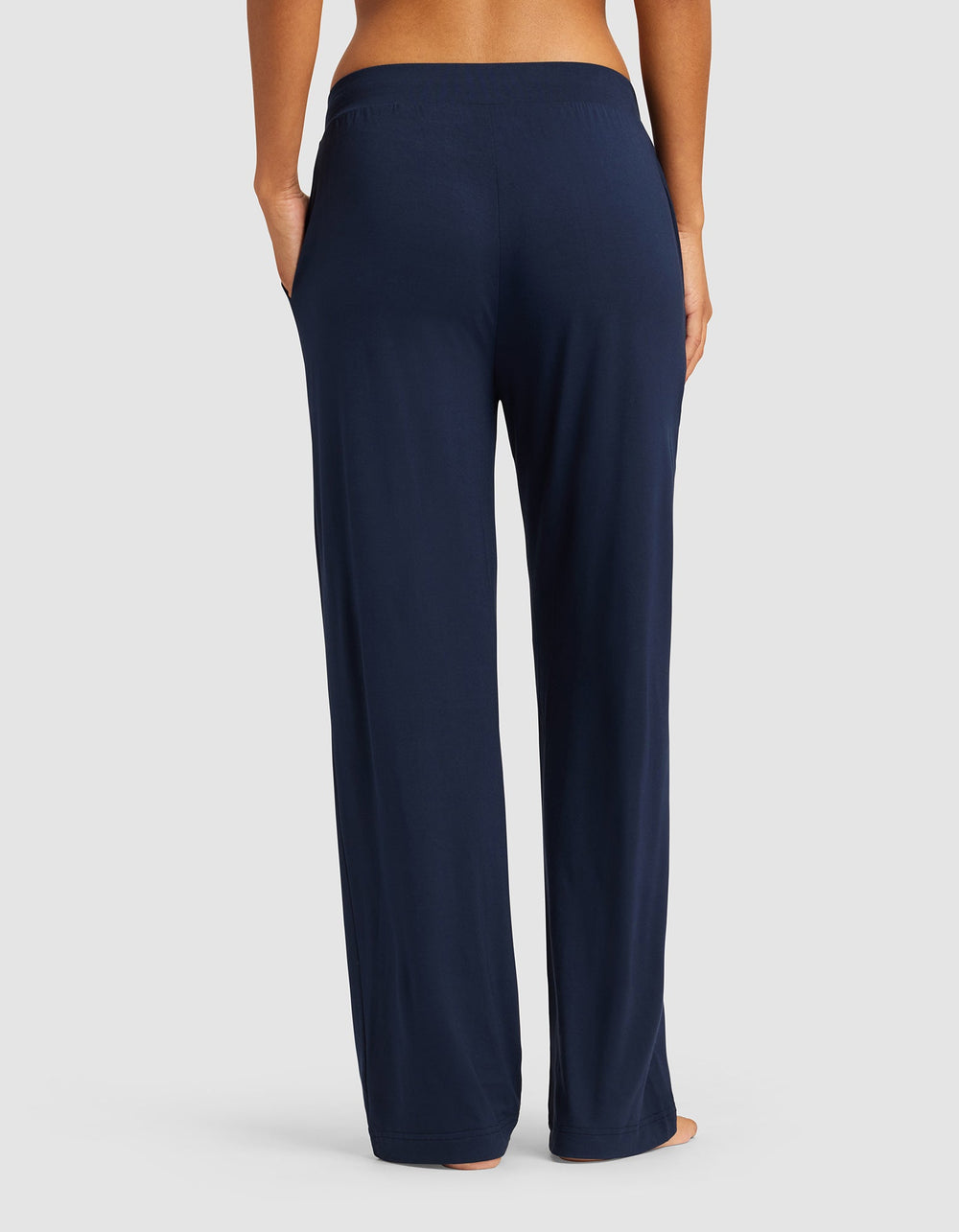 Women's Bamboo Stretch-Knit Lounge Tee & Pants Set in pink | Cozy Earth