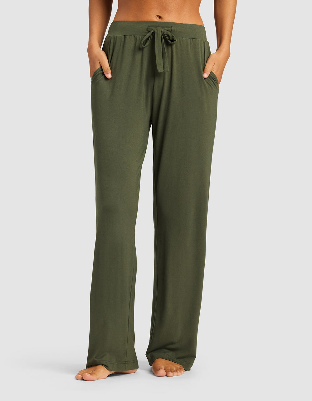 Women's Bamboo Stretch-Knit Pant in black | Cozy Earth