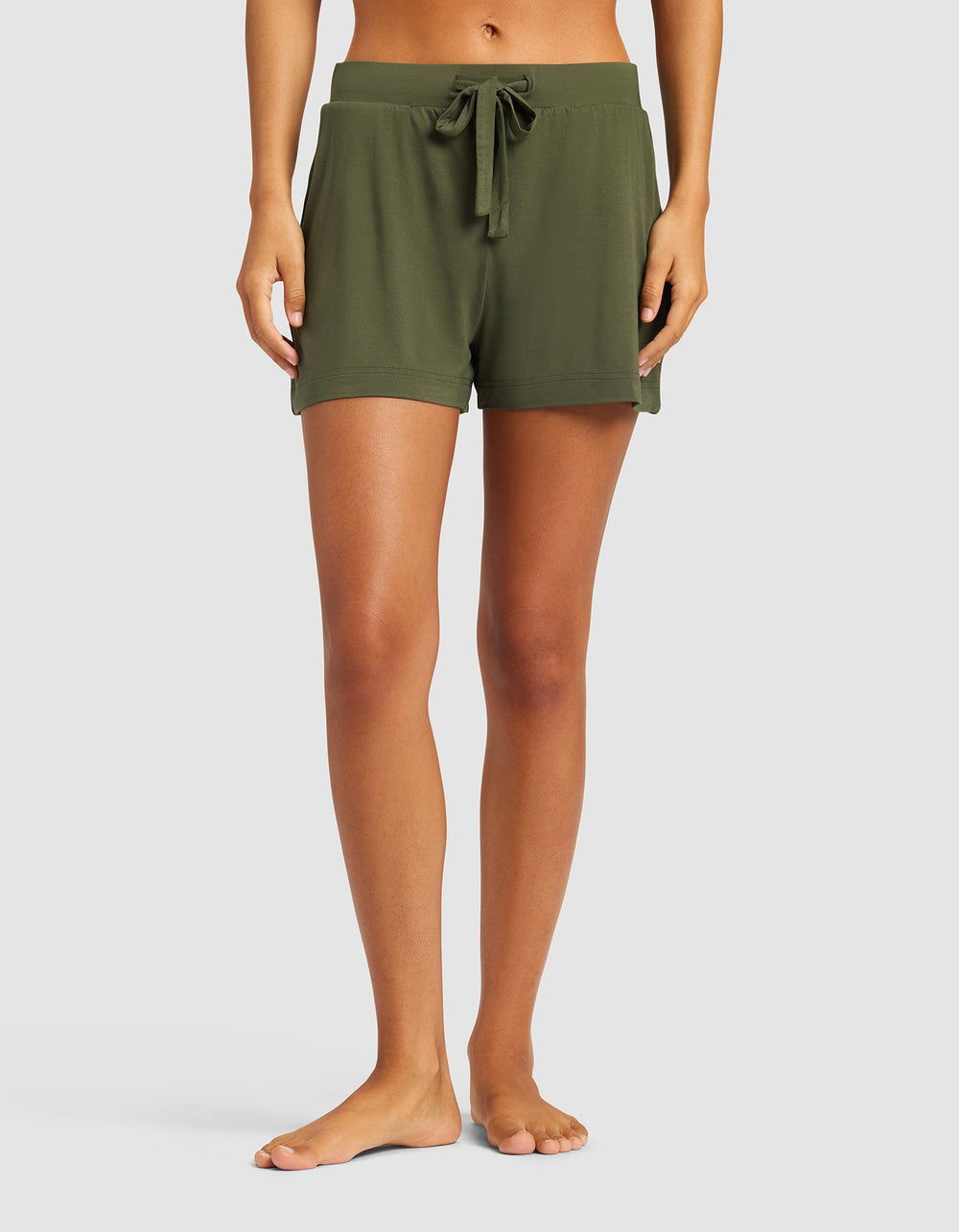 Women's Bamboo Stretch-Knit Tank & Short Set in pink | Cozy Earth