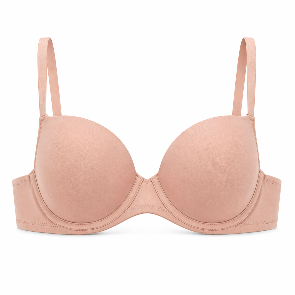 ☁️ FOS-B23- Lightweight Microfiber Spacer Bra in pink | huit-lingerie
