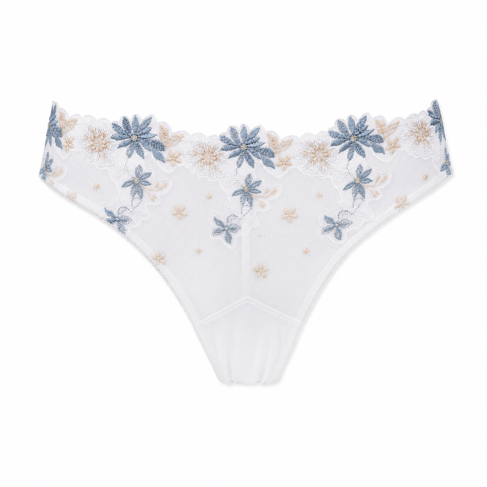 SWM-J14 - Sweet Modal Tanga in white | huit-lingerie