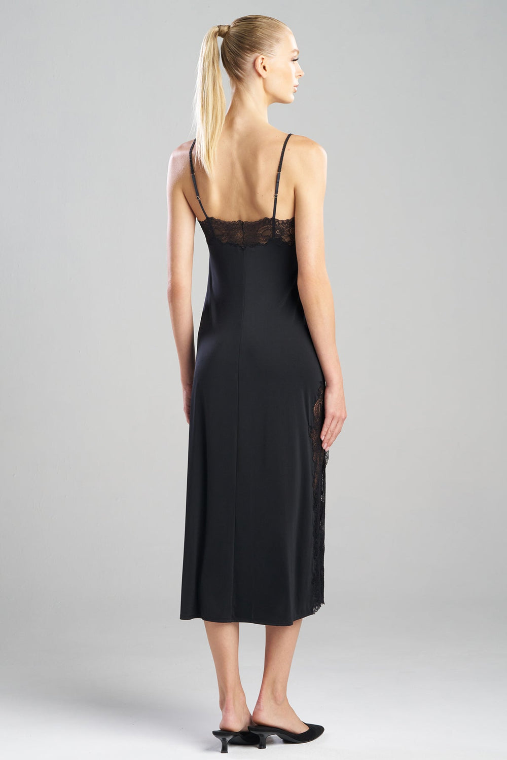 Enchant Slip Dress in black | Natori