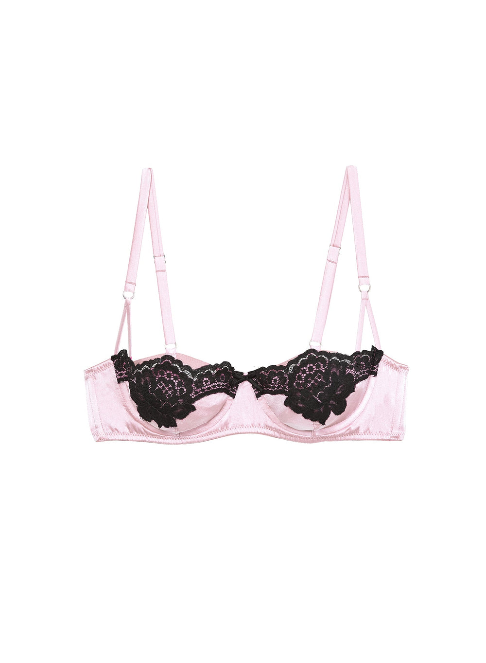 Fleur du Mal Eve Balconette Bra in pink