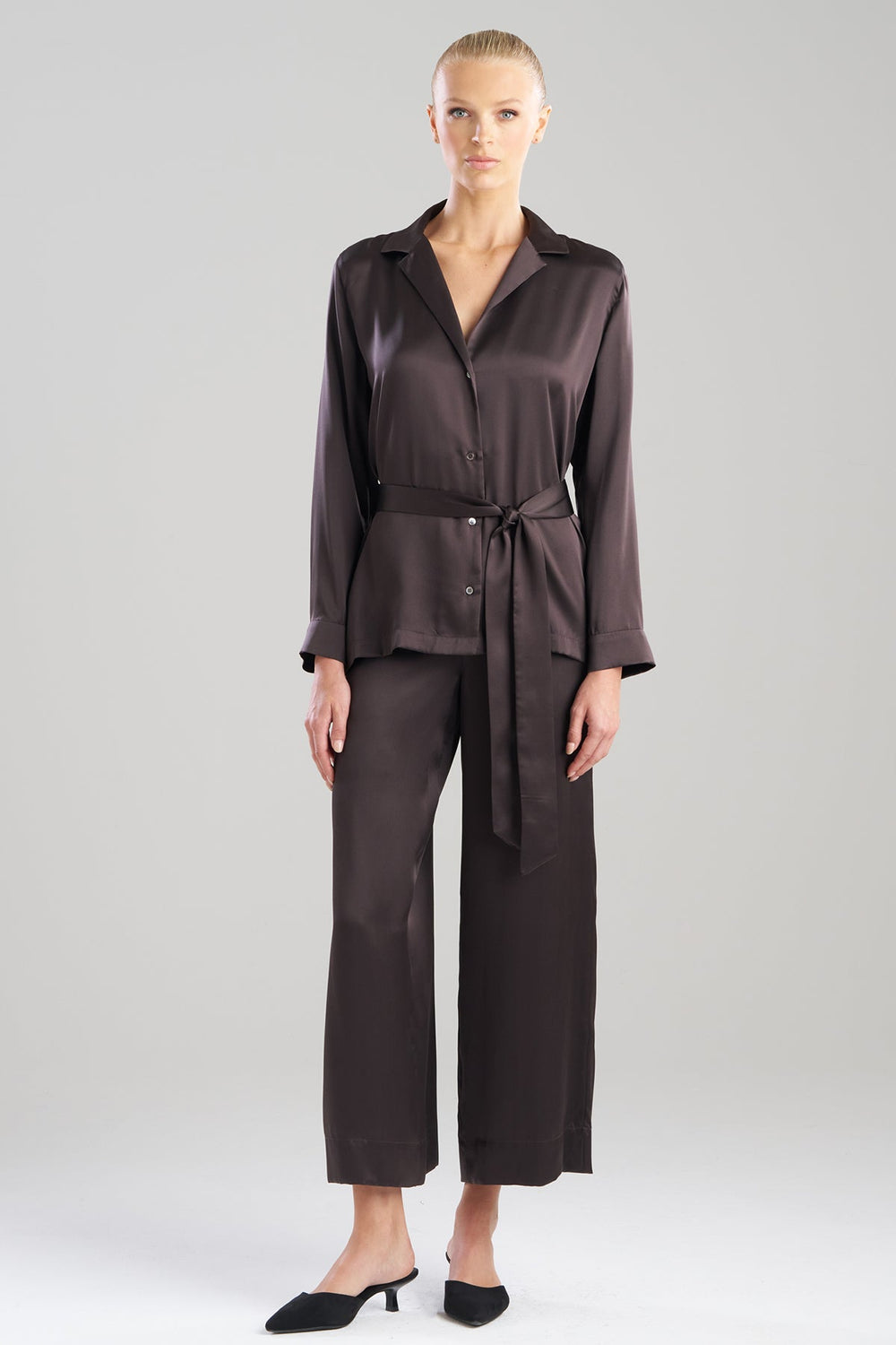 Key Silk PJ Set in brown | Natori