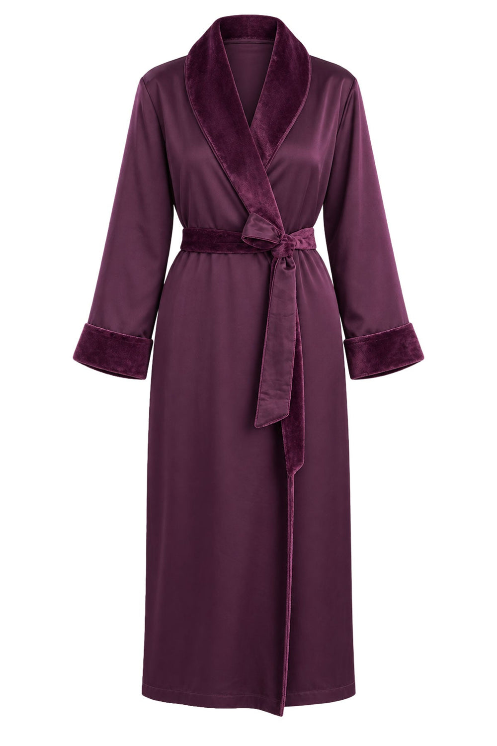 Satin Plush Robe in red | Natori