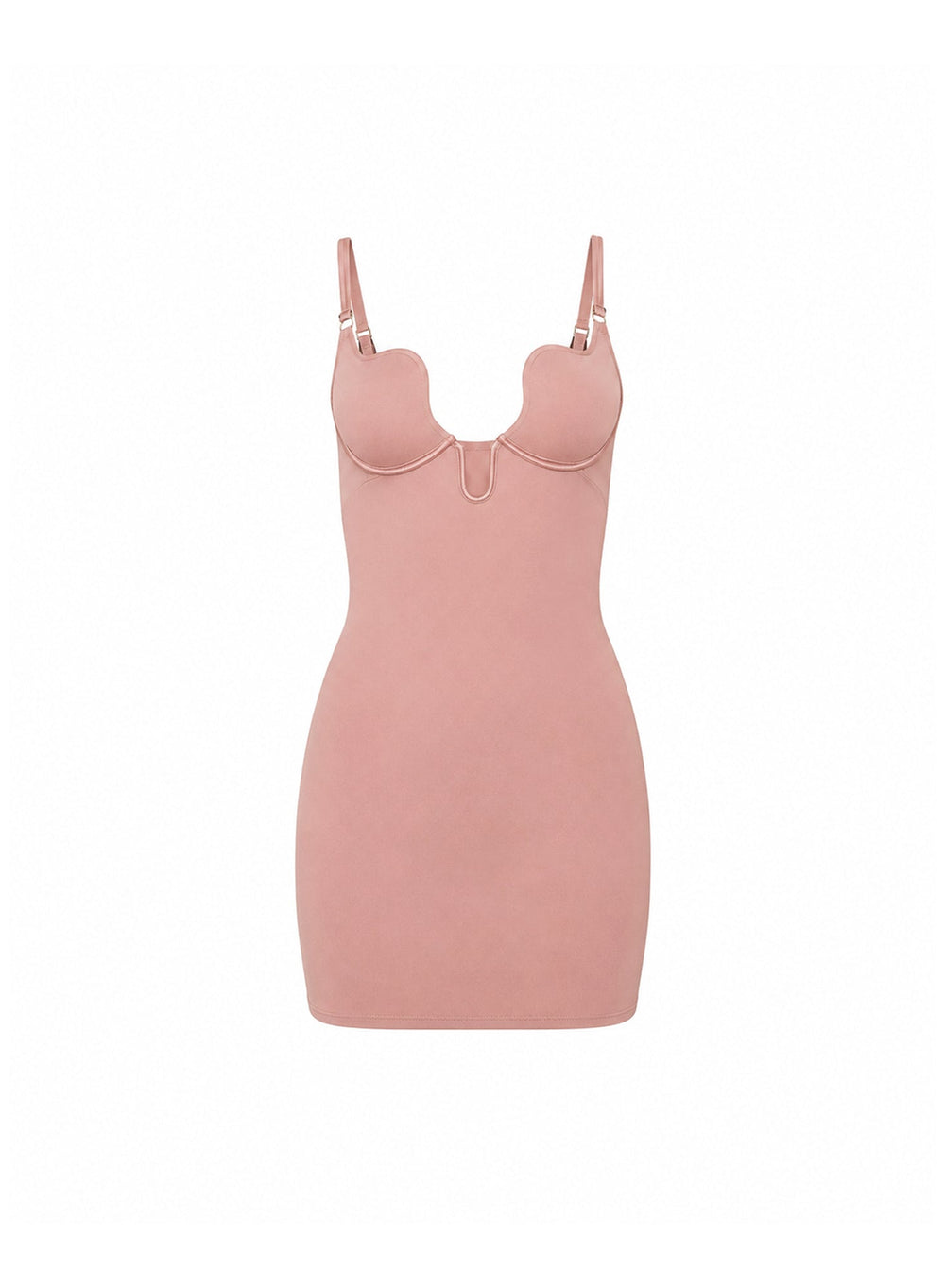 Fleur du Mal Seduce U-Plunge Mini Slip in pink