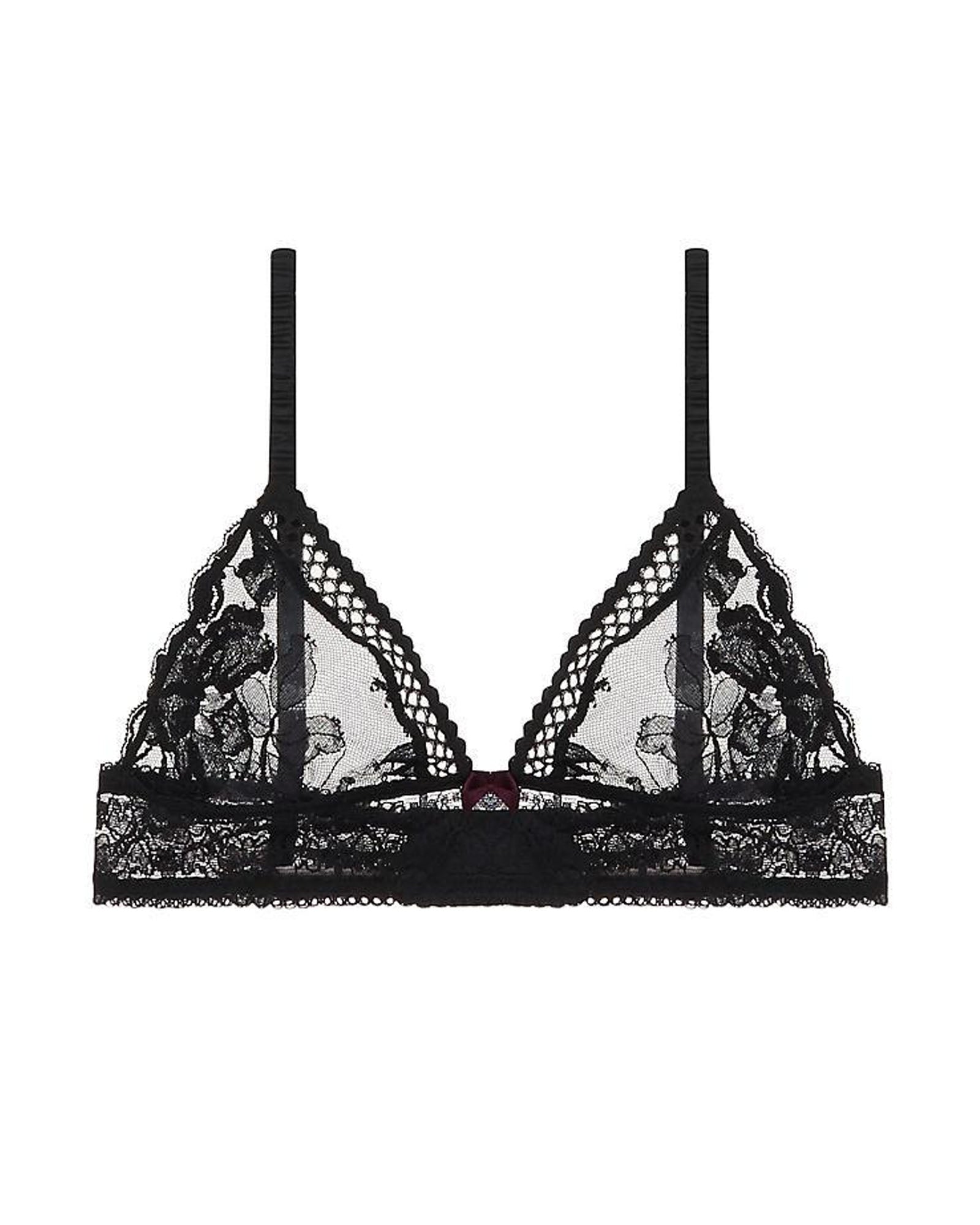 Stella McCartney Naomi Gliding Soft Cup Bra in black