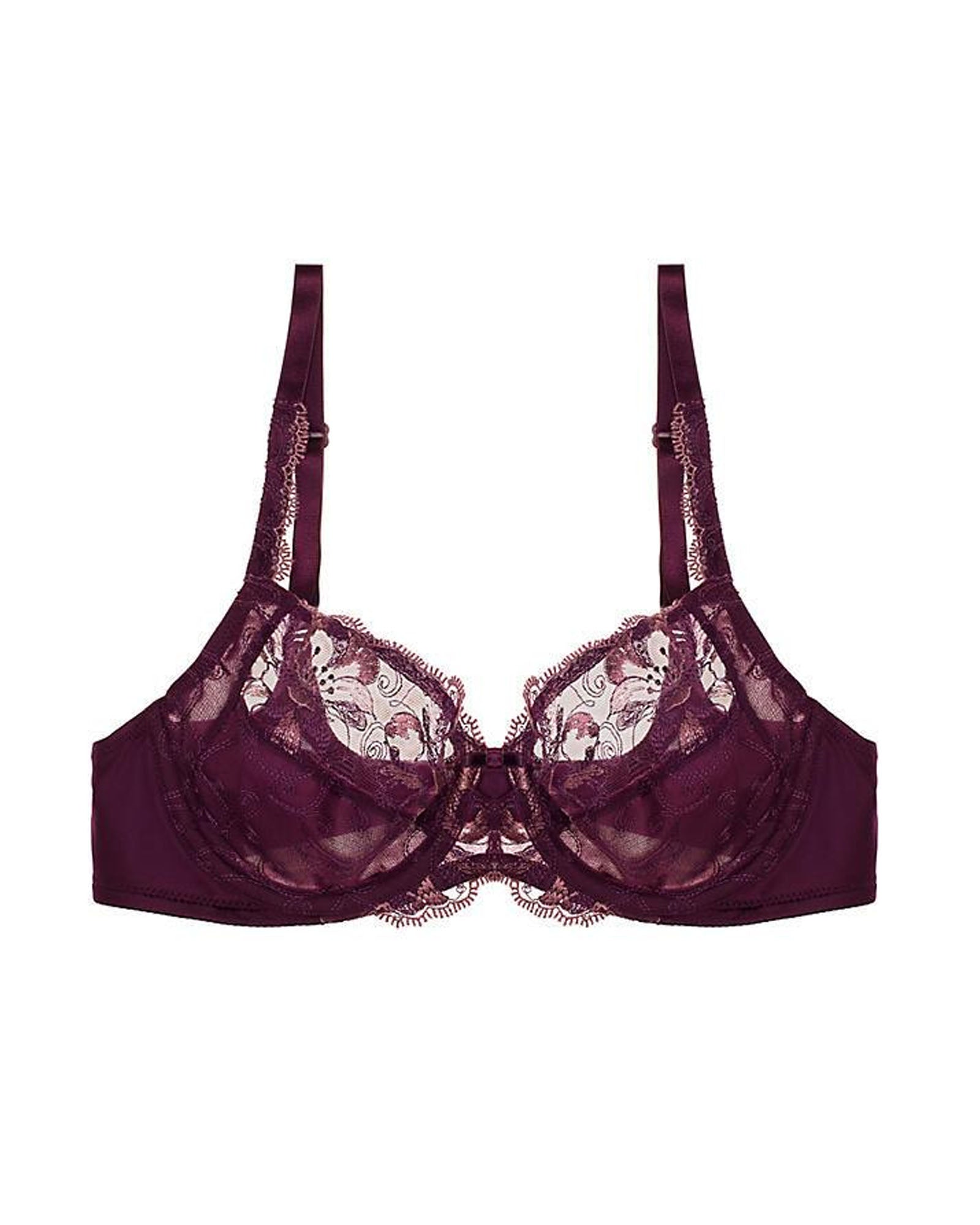 Triumph Modern Bloom Underwire Bra in purple